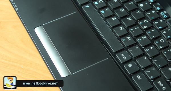 New trackpad is wider and better positioned, but click button is awful