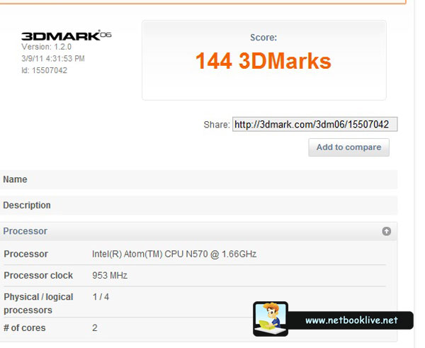 3Dmark 06 on default