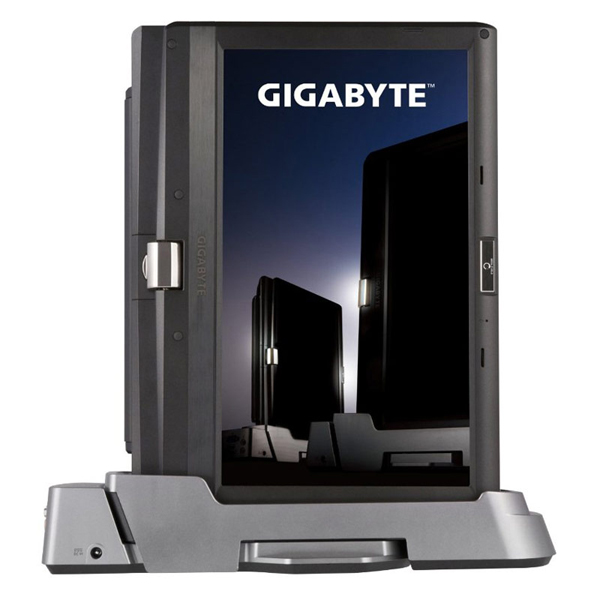 The docking station transforms the T1125N into a desktop computer that you can connect to a bigger display