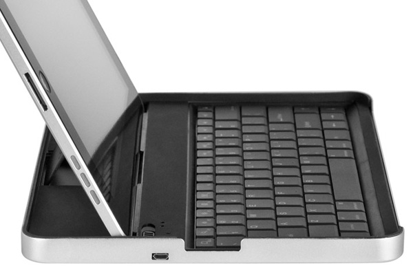 The Zaggmate case with a blue tooth controller lets you use the iPad as a laptop