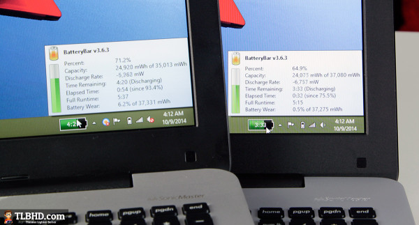There are small batteries on both these laptops